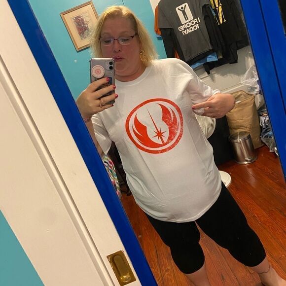 Star Wars Empire Emblem Falcon T-shirt XL Gray/Red - Picture 13 of 14